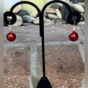 Small Holiday Ball Earrings.